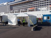 Toldvæsnet har lejet et telt til opgave som toldsluse ved krydstogtskibe i Fredericia
